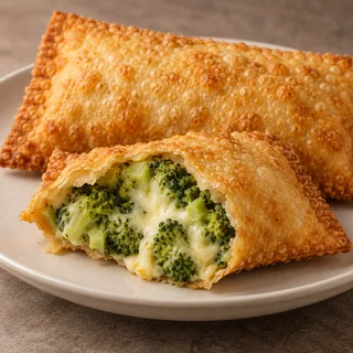 Pastel de Brócolis e queijo — imagem ilustrativa; Brócolis, queijo